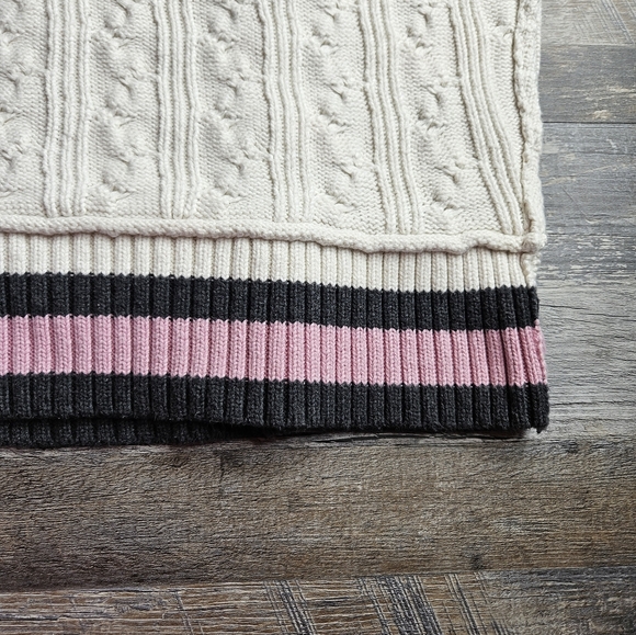 We The Free White Home Game Vest Cable Knit Oversized Sweater Vest Medium - Picture 8 of 14